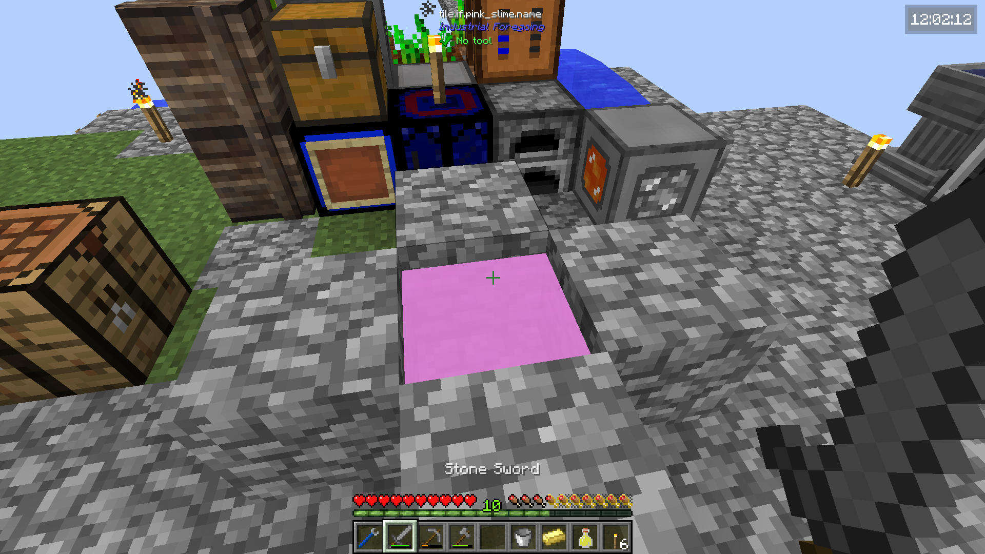 ピンクスライムを地面においておくと