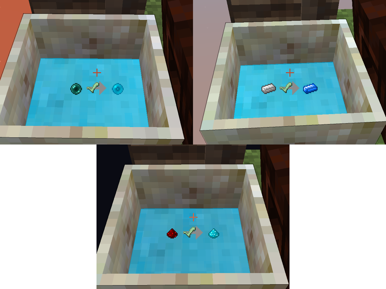 マナプールに投げ入れるアイテムたち