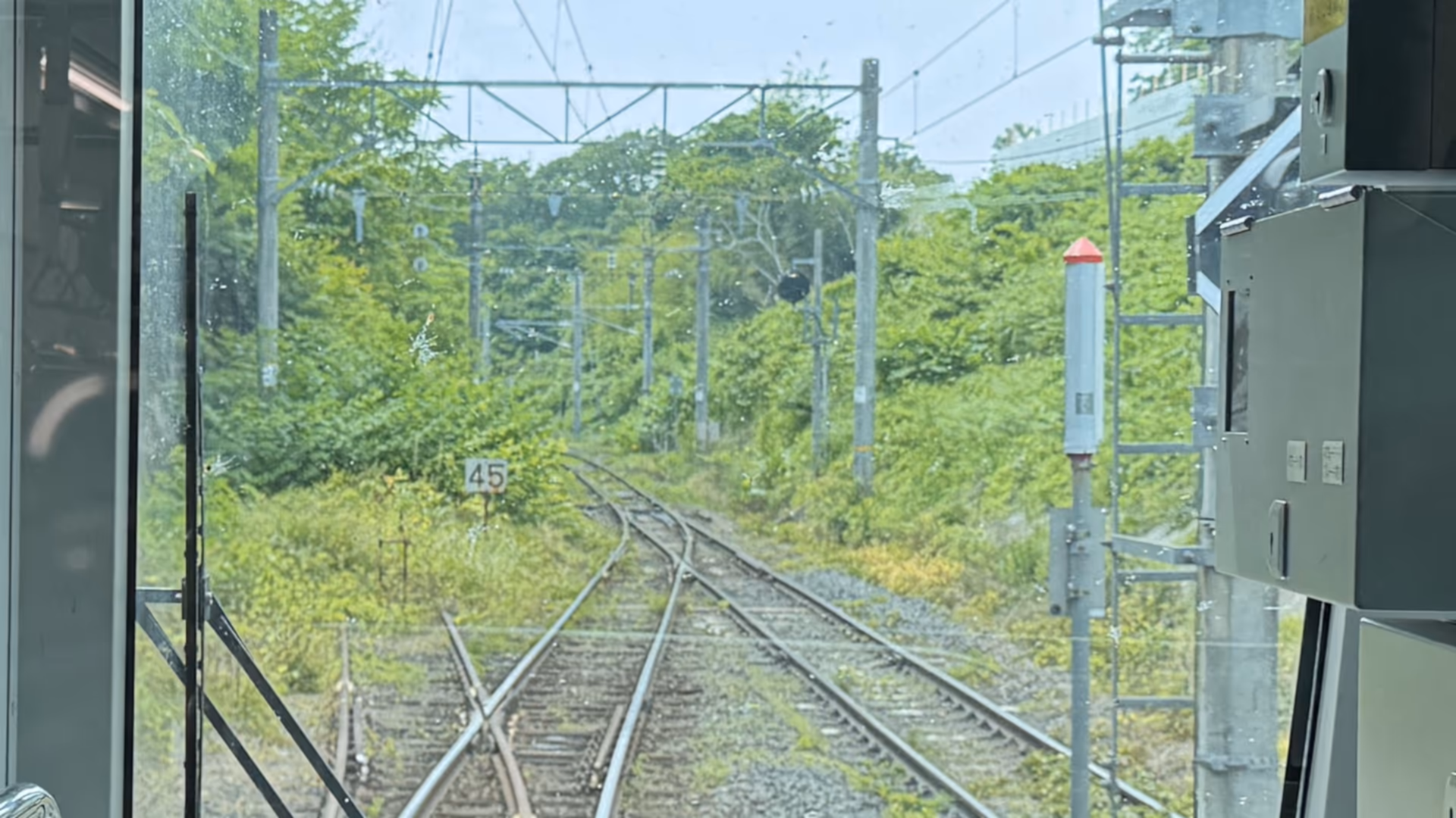 仙山線車窓 郊外