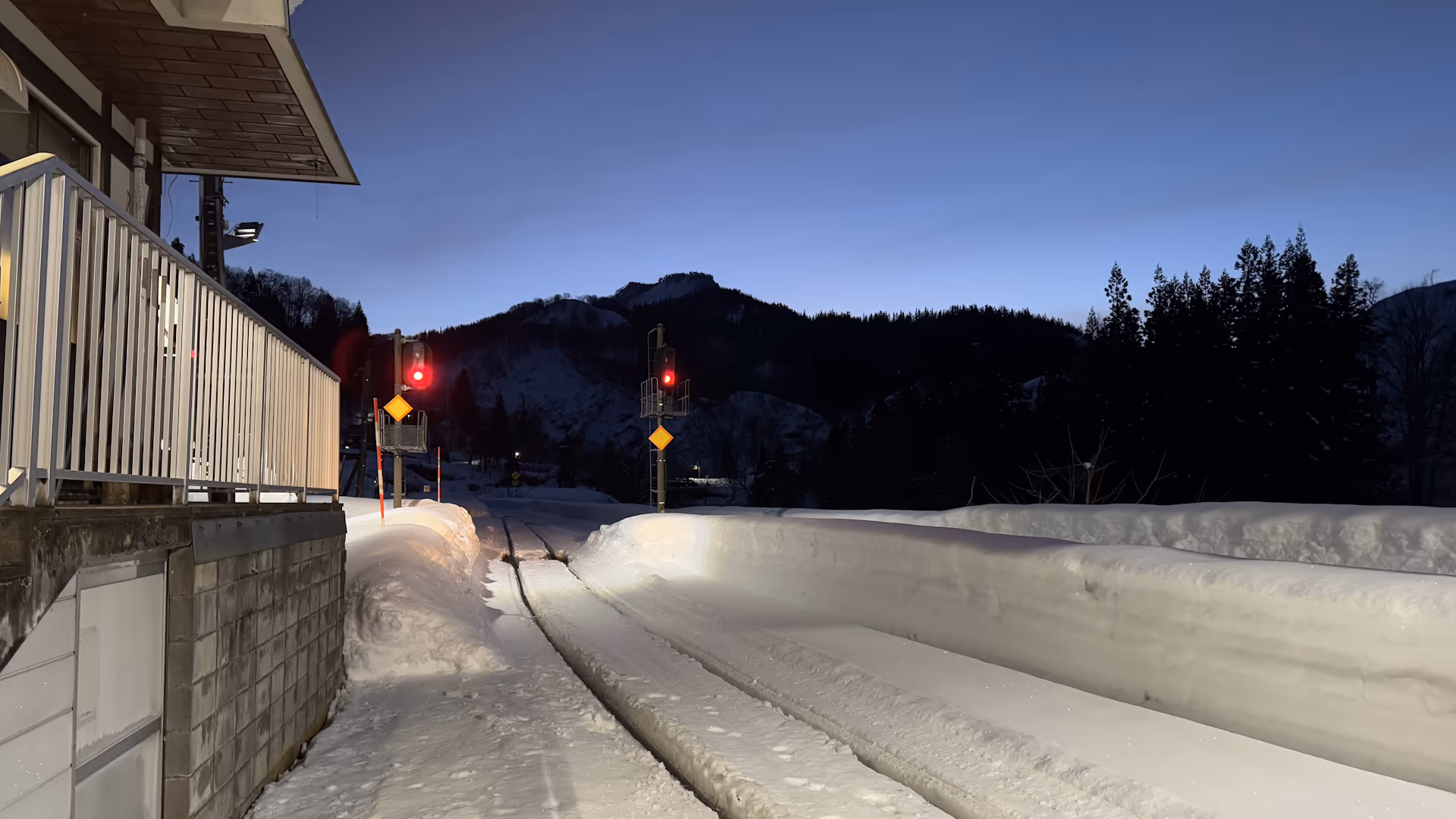 大白川駅から只見方面